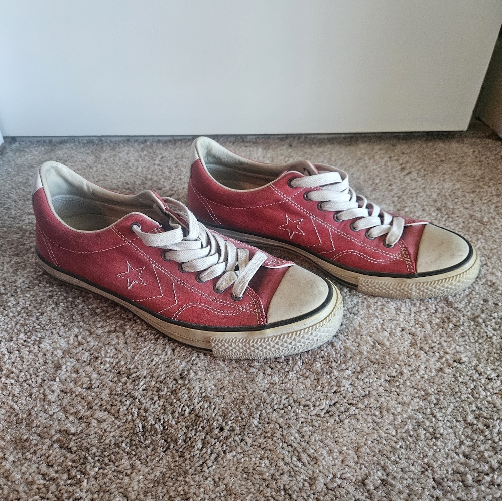 Converse Red Leather Varvatos size 8.5